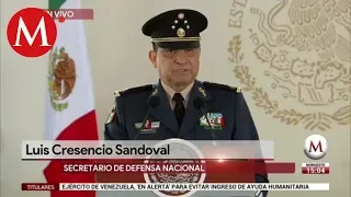 Luis Cresencio Sandoval en Día del Ejército Mexicano