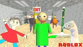 INSANELY SLOW BALDI!!!! [ Playing and escaping Baldi's Basics]