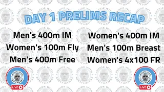Tokyo Olympic Swimming Day 1 Prelims Recap