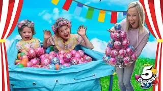 Super Cool Carnival Silly Kids Get TONS of 5 Surprise Toys!!!