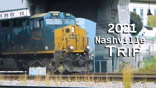 (2021 Nashville trip!) Loads of the CSX trains in Nashville TN!!