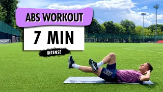 Intense Abs Workout For Football Players  | BODYWEIGHT | 7 MINS