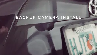 Installing a backup camera on the GT86!
