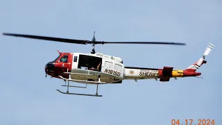 BELL UH-1H HUEY "DUKE 7" Orange County Sheriff Department Emergency Preparedness Training Rose Bowl