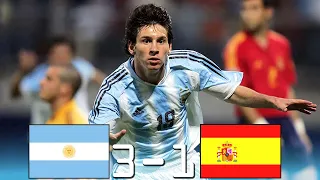 Argentina 3 - 1 Spain (Messi x Cesc Fàbregas) ● U-20 World Cup | Extended Highlights & Goals