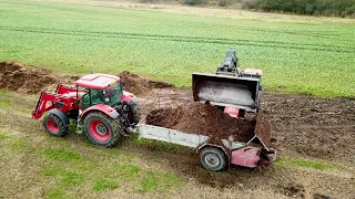 Rozmetání hnoje 2023 | Zetor Forterra 120 HSX + RUR 5 | Manitou MLT 732