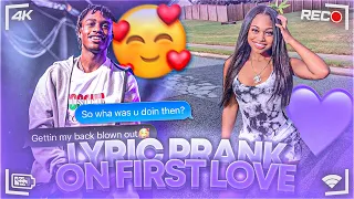 LIL TJAY - “Move On” | LYRIC PRANK ON FIRST LOVE ❤️ **GONE WRONG**