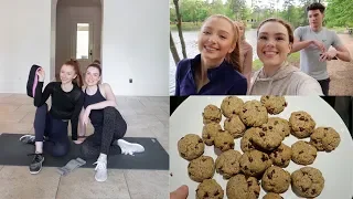 AT HOME WORKOUT, STAYING POSITIVE, PALEO CHOCOLATE CHIP COOKIE RECIPE, LOUNGEWEAR | Amanda Asad