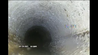 Video Sewer Camera Footage 20241620- Video 2 of 2