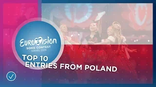 TOP 10: Entries from Poland - Eurovision Song Contest