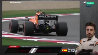 Alonso team radio during the Chinese Gp 2017