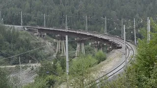 БАМ 2021. Поход по Северомуйскому перевалу, день 1. Разобранный сорокатысячный обход,  Чёртов мост.