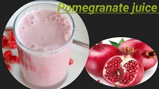 Fresh & Delicious Pomegranate milkshake Recipe | How To Make Pomegranate juice