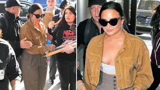 Demi Lovato Flaunts Her Curves At LAX After Declaring She Will Stop 'Food Shaming' Herself