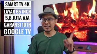 Cuma 5,8 juta! Google TV 65" 4K garansi 10 tahun - SPC ST65