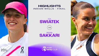 Iga Swiatek vs. Maria Sakkari | 2024 Indian Wells Final | WTA Match Highlights