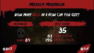 Friday the 13th Killer Puzzle personal kill combo record