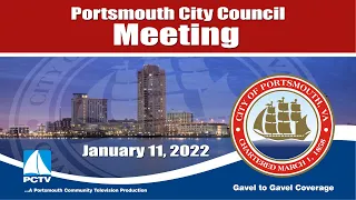 City Council Meeting January 11, 2022 Portsmouth Virginia