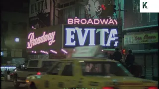 1970s, 1980s New York City, Broadway at Night