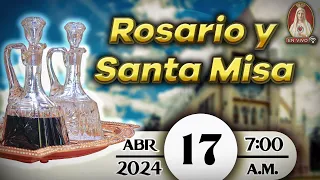 Rosario y Santa Misa en Caballeros de la Virgen, 17 de abril de 2024 ⚜️ 7:00 a.m.