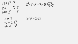 How to find LCD, LCM of Three 3 Numbers, Examples