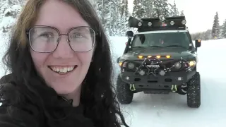 S3E1: Solo Female WINTER SNOW CAMPING Living In A SUV