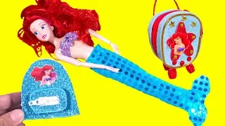 DIY Miniature Ariel Doll Making Easy Mermaid ~ Little Mermaid Suitcase Creative