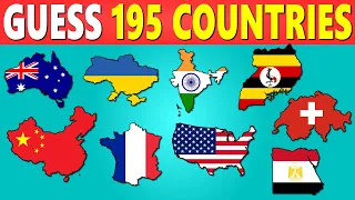 Guess and Learn ALL 195 Countries and Flags in The World 🌎
