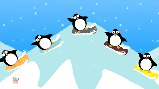 Fünf kleine Pinguine | Kinderlied Pinguin | deutsche Kinderlieder | Five Little Penguins