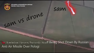 🔴 Ukrainian Drone Records Itself Being Shot Down By Russian Anti Air Missile RUSSIAN