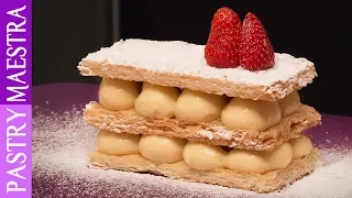 Vanilla and Strawberry Mille Feuille | Pastry Maestra