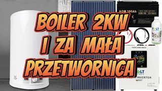 Grzalka 2kw z przetwornicy 500W. Mikrofala z przetwornicy 700W. Koniec przeciążania