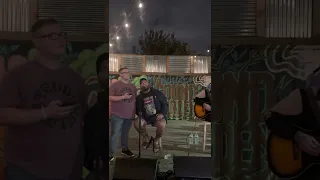 Caleb Runyon singing with Teddy Swims at acoustic performance!