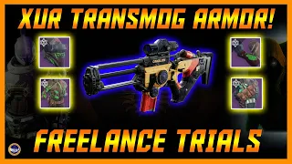 Destiny 2 - Xur Amazing Transmog Armor Sets! Freelance Trials!