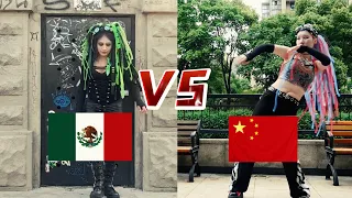 Industrial dance:@desiredioxin3257 Vs @zeeyo666 cybergoth industrial dancer