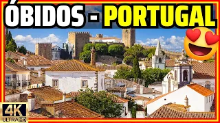 Óbidos, Portugal 🤴A Medieval Town Inside the Walls of a Castle! North of Lisbon [4K]