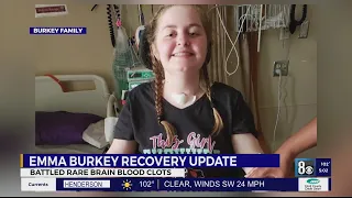 RECOVERY UPDATE: Emma Burkey battled rare brain blood clots after getting Johnson & Johnson COVID-19