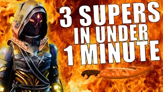 Solar DPS Mayhem! 3 Supers in Under 1 Minute! [Destiny 2 Hunter Build]