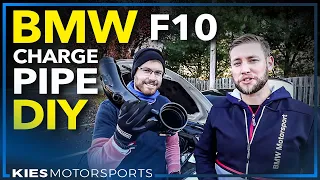 BMW F10 Evolution Racewerks Chargepipe Install DIY on a BMW N55 535i