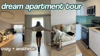 DREAM APARTMENT TOUR | aesthetic and cozy  📦 🏠 moving to florida vlog (ep 4)