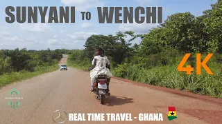 Sunyani To Wenchi Road Travel with a Mercedes Benz W202 in Ghana 4K