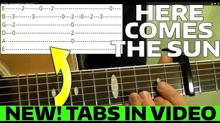 Here Comes the Sun by The Beatles - Guitar Lesson WITH TABS