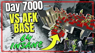7 Days to Die INSANE Horde NIGHTMARE Day 7000 vs AFK Base! ✅
