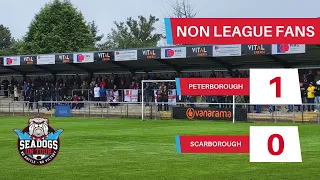 Scarborough Athletic fans at Peterborough Sports (National League North - 05/08/23)