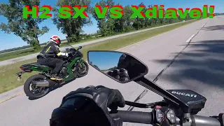 H2 SX VS Ducati Xdiavel