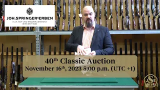 40th Classic Auction Preview - Joh. Springer's Erben Vienna