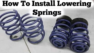 How To Install Lowering Springs On BMW