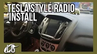 Tesla Style Android Touch Screen Radio Installed into Focus (old video)