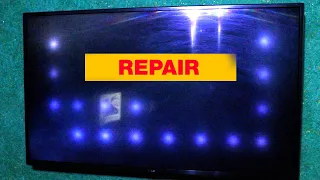 How to remove white spots on LG LED TV screen. (BACKLIGHT REPAIR, glare on the SCREEN). DIY at home