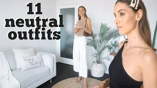 NEUTRAL OUTFITS | 11 Outfit Ideas Using 5 Pieces